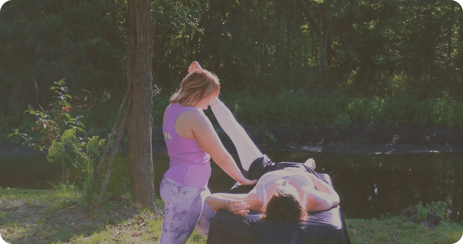 Massage therapy session