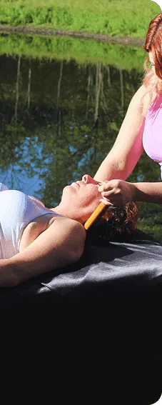 Massage therapy session